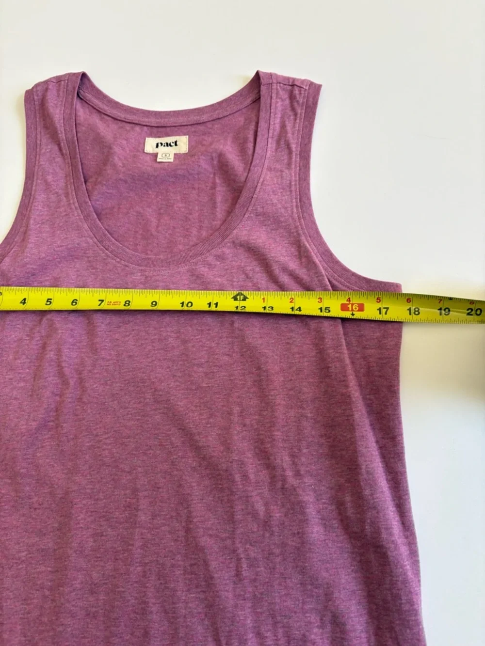 Pact Organic Cotton Midi Tank Dress Mauve Purple Size Small - Picture 8 of 10